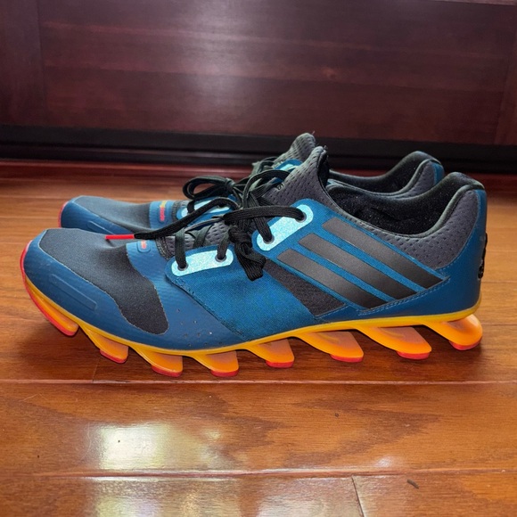 Adidas Springblade Men’s 11.5 GUC Hard to find color way Teal/Orange/Red - Picture 7 of 16